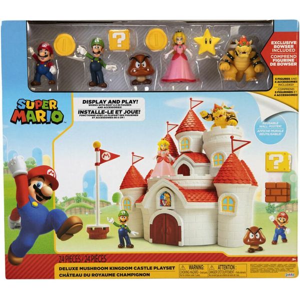 Jakks Pacific - Zestaw Do Zabawy Super Mario Bros Zamek KróLestwa GrzybóW Deluxe-image