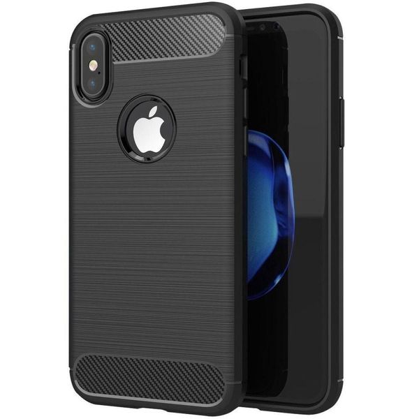Custodia / Cover Per Apple Iphone Xs Max Nero - Forcell Carbon-image
