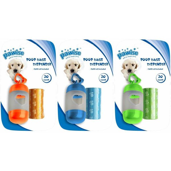 Dispenser Per Sacchetti Di Cacca Pawise (Incl. 2 X 20 Sacchetti)-image