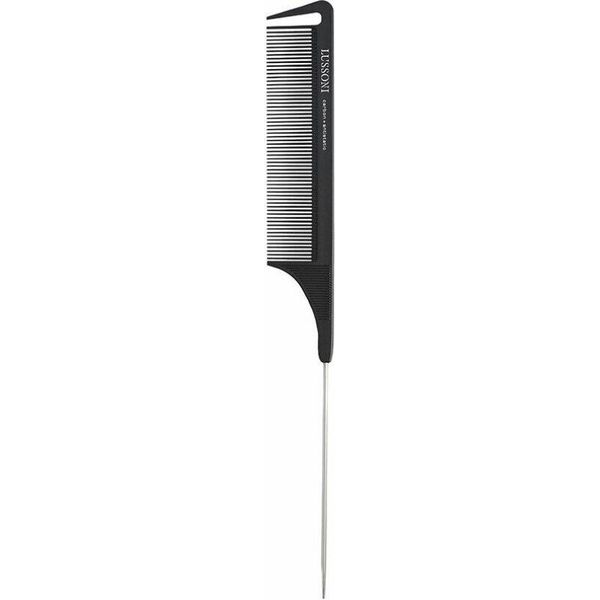 Lussoni Hair Care Comb 306 Pin Tail Comb - Pettine Con Coda In Metallo-image