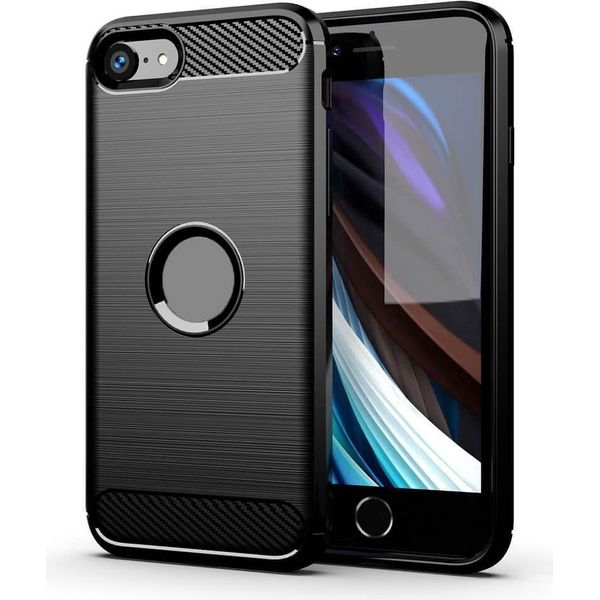 Custodia / Cover Per Apple Iphone Se 2020 Nero - Forcell Carbon-image