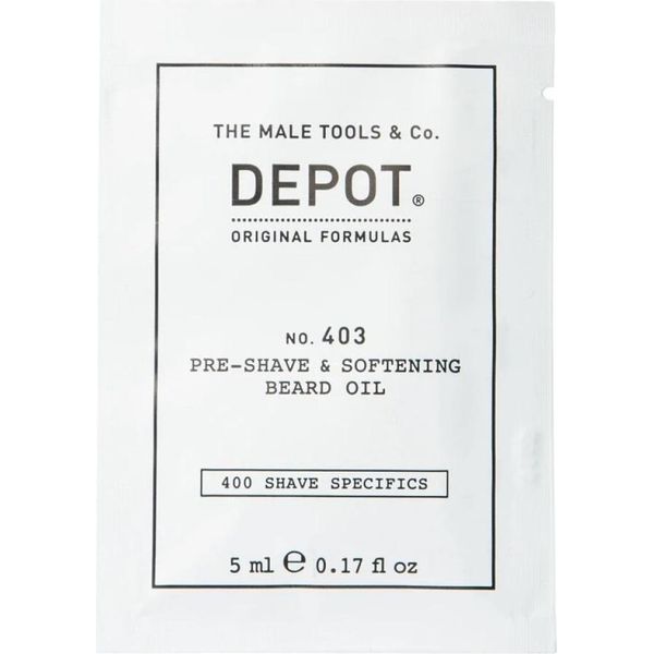 Depot 400 Shave Specifics No 403 Olio Prebarba Addolcente Alle Mandorle Dolci - 5 Ml-image