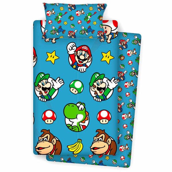 Zestaw PośCieli 90Cm Nintendo Super Mario Bros - Akcesoria Do Sypialni-image