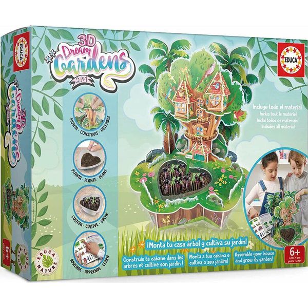 Educa 3D Dream Gardens Set Creativo: Casa Sull'albero 2In1-image