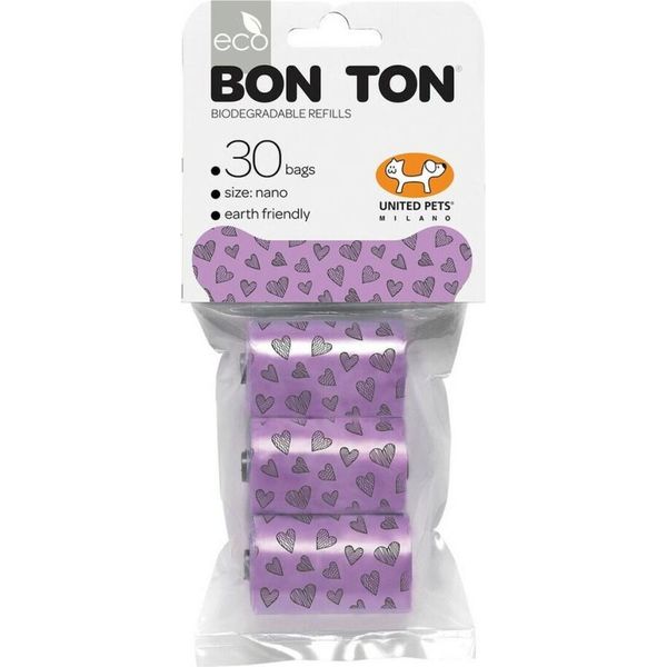 Sacchetto Sanitario United Pets Bon Ton Nano Dog Purple (3 X 10 Pezzi)-image