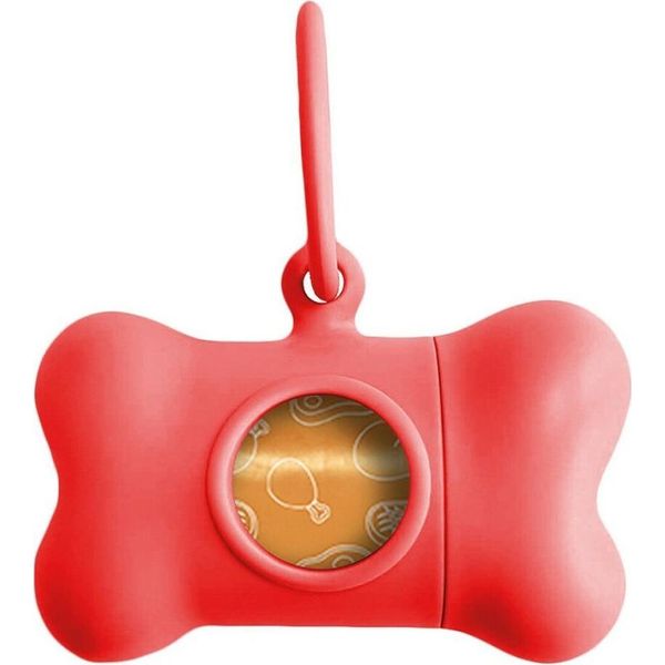Distributore Di Sacchetti Per La Cacca United Pets Bon Ton Classic Dog Red (8 X 4,2 X 5 Cm)-image