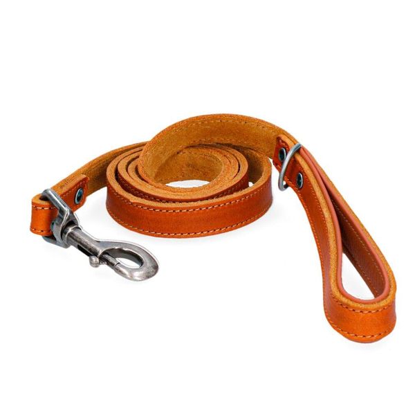 Avvistato! Guinzaglio Per Cani In Pelle Pro Cognac 1,8X130Cm-image