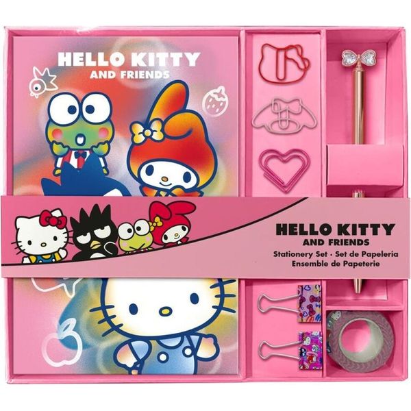 Zestaw Biurowy Hello Kitty Dla Dzieci - Notes I Akcesoria Do Pisania-image