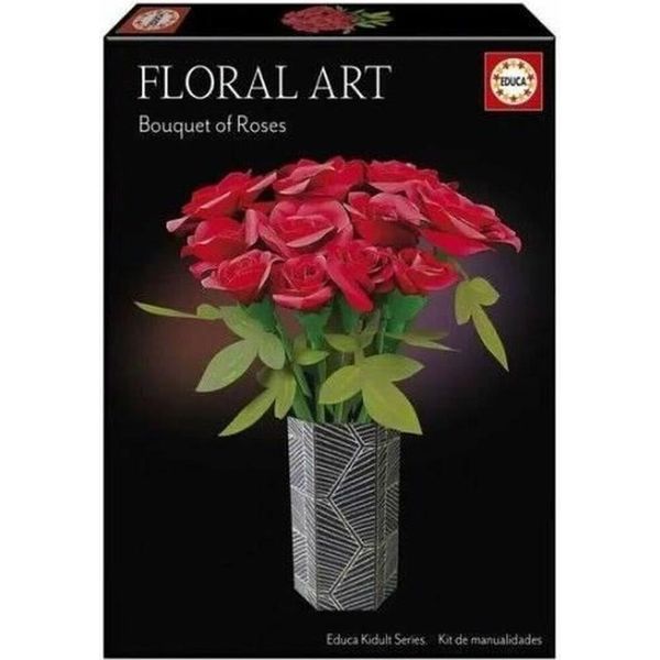 Educa Bouquet Di Rose Arte Floreale Gioco Educativo Rosso Rosso Taglia Unica-image