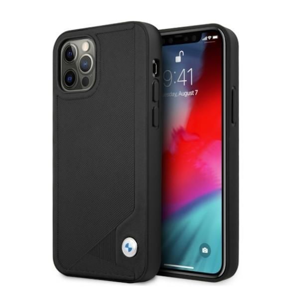 Etui Bmw Bmhcp12Lrcdpk Iphone 12 Pro Max6,7 Czarny/Nero Custodia Rigida In Pelle Deboss-image