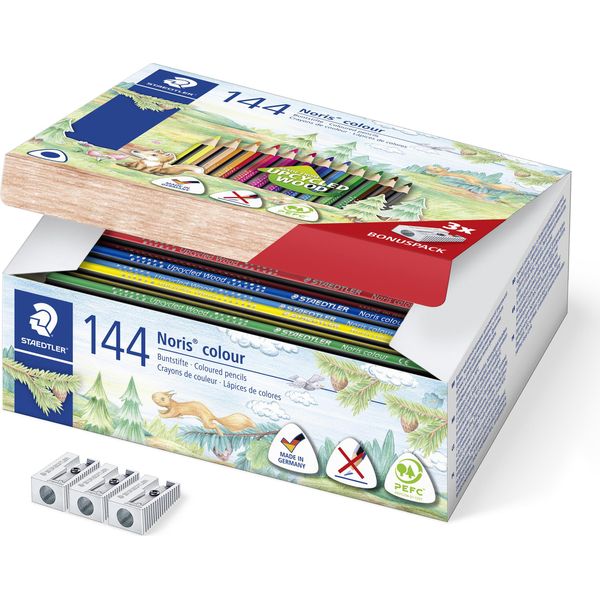 Staedtler 187 C144 Matita Colorata Triangolare Noris, Confezione In Cartone 144-image