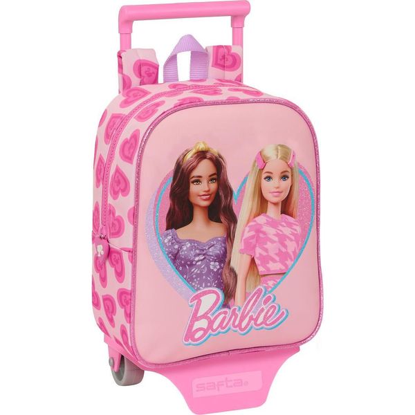 Zaino Scuola Con Ruote Barbie Love Pink 22 X 27 X 10 Cm-image