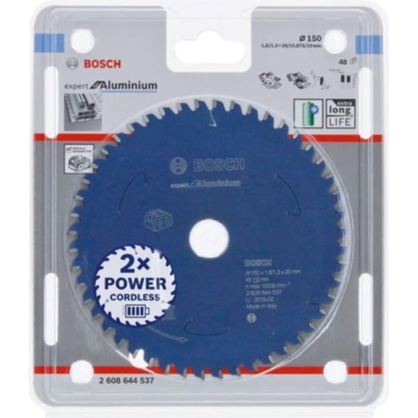 Lama Circolare Per Seghe A Batteria Expert Per Alluminio, 150 X 1,8/1,3 X 20, 48 Denti-image
