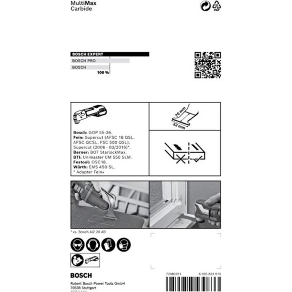Bosch Expert Multimax Maii 32 Apit Utensili Multifunzione, 32 Mm 2608900031-image