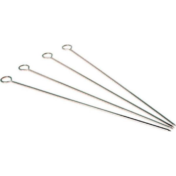 Aghi Da Griglia In Acciaio Inox Per Spiedini 28Cm 6Pz Cz-image