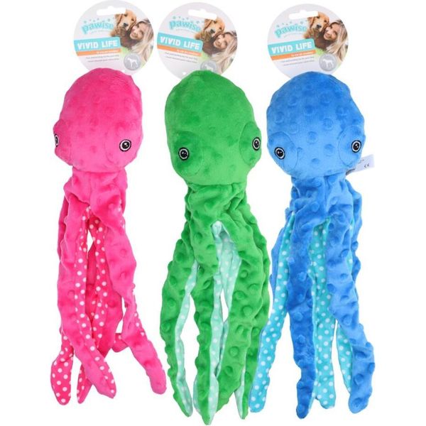 Polpo Di Peluche Multicolore Pawise (3 Colori Assortiti) S-image