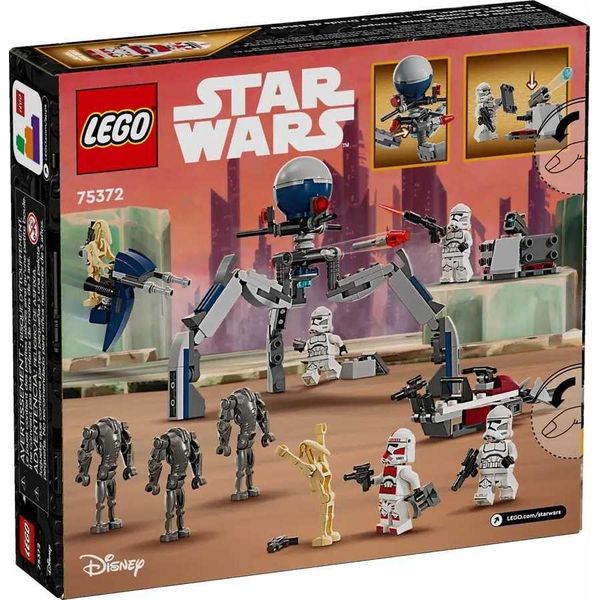 75372 - Lego Star Wars - Set Da Battaglia Con Soldato Dell'esercito Dei Cloni E Droide Da Battaglia-image