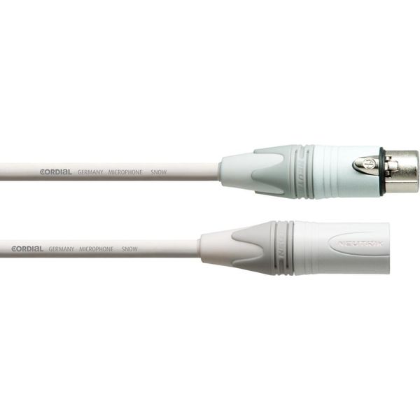 Cordial Xlr/Xlr, 5 M, Xlr (3 Pin), Maschio, Xlr (3 Pin), Femmina, 5 M, Bianco-image