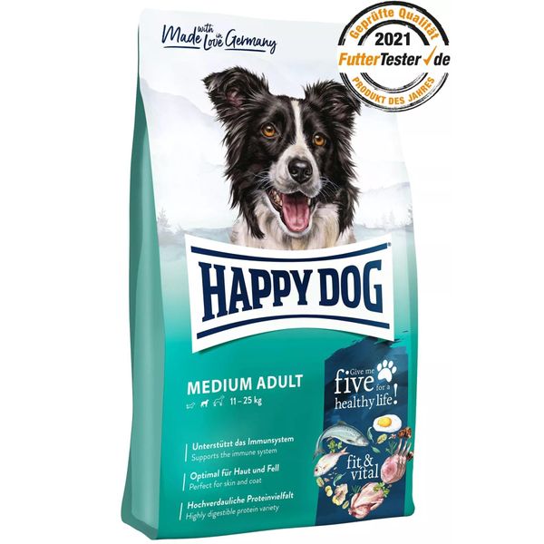 Happy Dog Crocchette Secche Fit & Vital Medium Adult 12Kg-image
