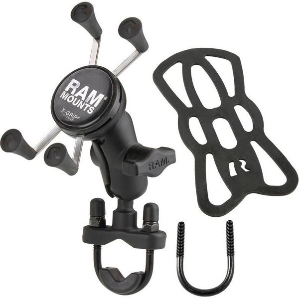 Ram Mounts Supporto Per Telefono A Braccio Corto X-Grip® Con Base A U Per Manubrio-image