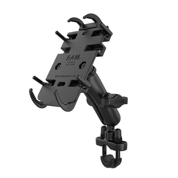 Ram Mounts Supporto Per Telefono A Braccio Medio A Presa Rapida Base A U Per Manubrio-image