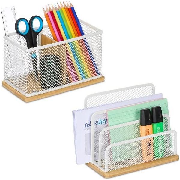 Set Organizzazione Da Scrivania In 2 Pezzi-image