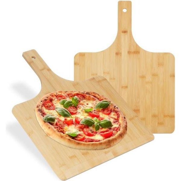 Set Di 2 Cestelli Per Pizza Xxl In Bambù-image