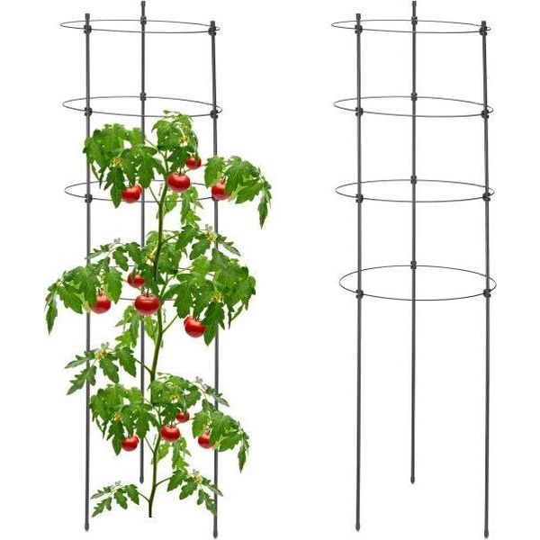 2 Supporti Per Piante Con Anelli, 90 Cm-image