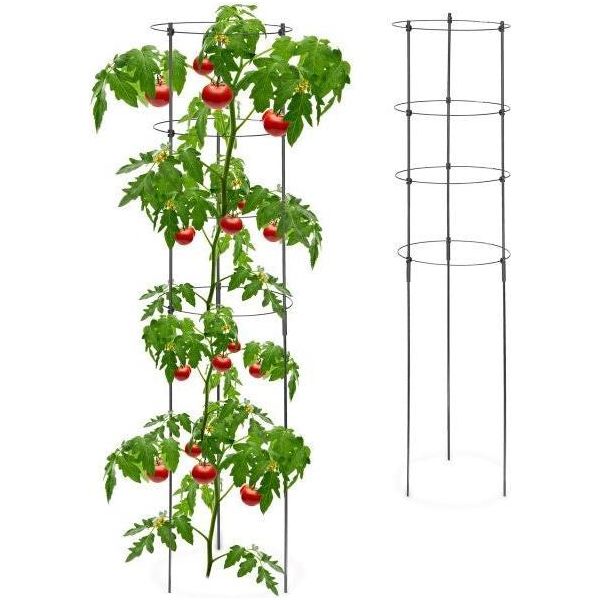 2 Supporti Per Piante Con Anelli, 120 Cm-image