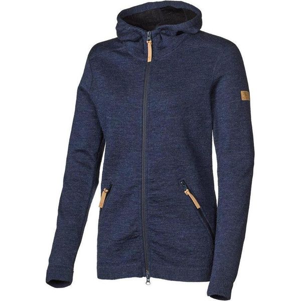 Ivanhoe Cardigan Da Donna In Lana Con Zip E Cappuccio Vanja - Light Navy - Blu-image