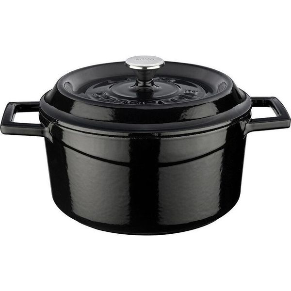 Lava Metal Pentola Ø 20 Cm, 2,6 L, Ghisa, Nero Lava Metal LVYTC20K2B-image