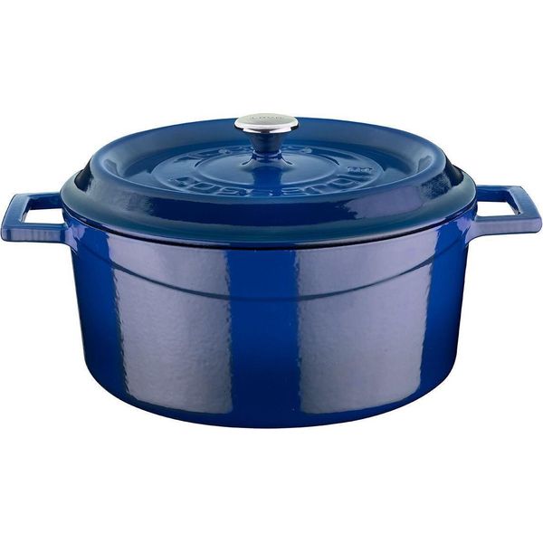 Lava Metal Pentola Ø 24 Cm, 4,5 L, Ghisa, Blu Lava Metal LVYTC24K2BLU-image