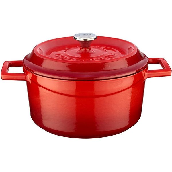 Lava Metal Pentola Ø 20 Cm, 2,6 L, Ghisa, Rosso Lava Metal LVYTC20K2R-image