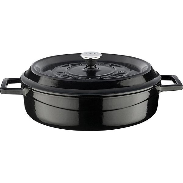 Lava Casseruola In Metallo Ø 24 Cm, 2,4 L, Ghisa, Nero Lava Metal LVYST24K2B-image
