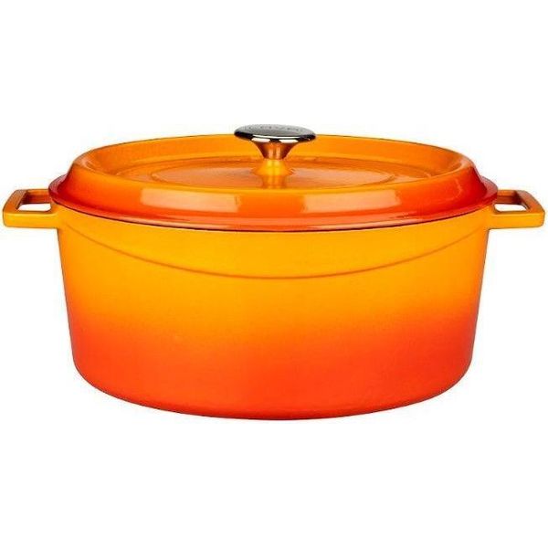 Lava Metal Pentola 7 L, Ghisa, Arancione Lava Metal LVOTC31K2OR-image