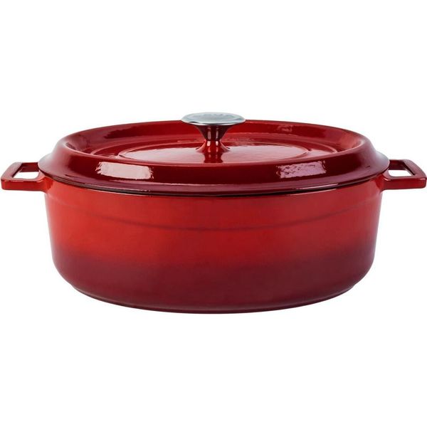 Lava Metal Pentola 7 L, Ghisa, Rosso Lava Metal LVOTC31K2R-image