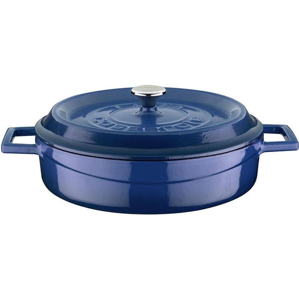 Lava Casseruola In Metallo Ø 24 Cm, 2,4 L, Ghisa, Blu Lava Metal LVYST24K2BLU-image
