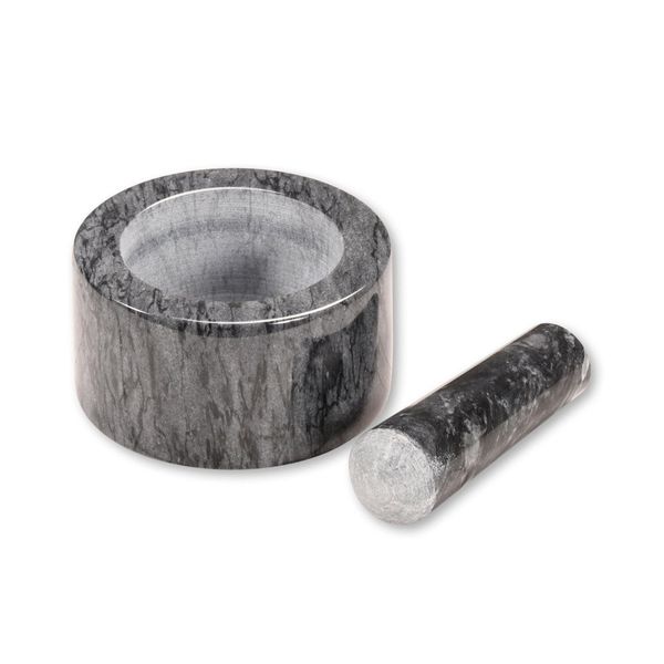 Mortaio E Pestello Kesper, Ø 13 Cm, Marmo Grigio Lucido Kesper 71504-image