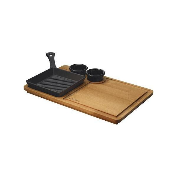 Lava Metal Set Per Grigliare E Servire 26 X 28 Cm Lava Metal-image