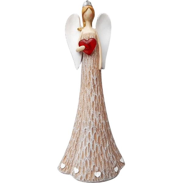Angelo Prodex Con Cuore Splendente, 25 Cm, In Pietra Policroma Prodex KH21B8287A-image
