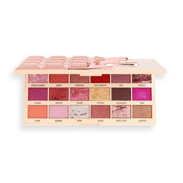Makeup Revolution I Heart Revolution Chocolate Eyeshadow Palette #Marble-Rose-Gold-image