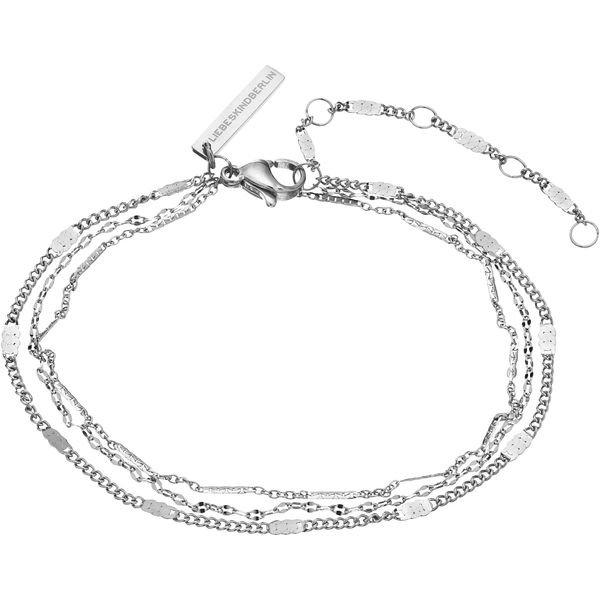 Armband Liebeskind Berlin "Schmuck Geschenk Edelstahl Armkette", Silber (Silberfarben), ArmbäNder, Damen, 22Cm, Edelstahl, Armband-image