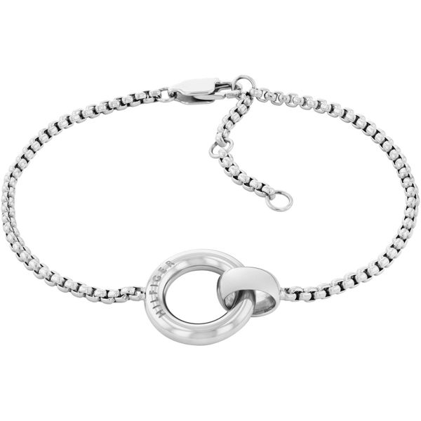 Armkette Tommy Hilfiger "Circles", Silber (Edelstahlfarben), ArmbäNder, Damen, 19Cm, Edelstahl, Armkette-image