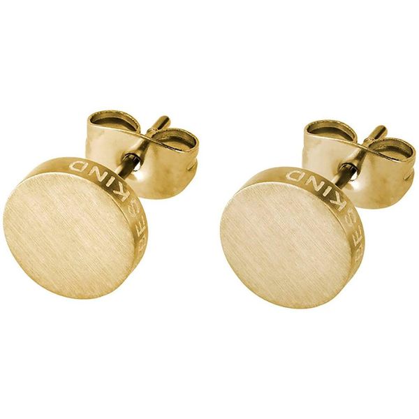 Paar Ohrstecker Liebeskind Berlin "Schmuck Geschenk Edelstahl Ohrringe Kreis", Gold (Gelbgoldfarben), Ohrringe, Damen, 7Mm, Edelstahl-image