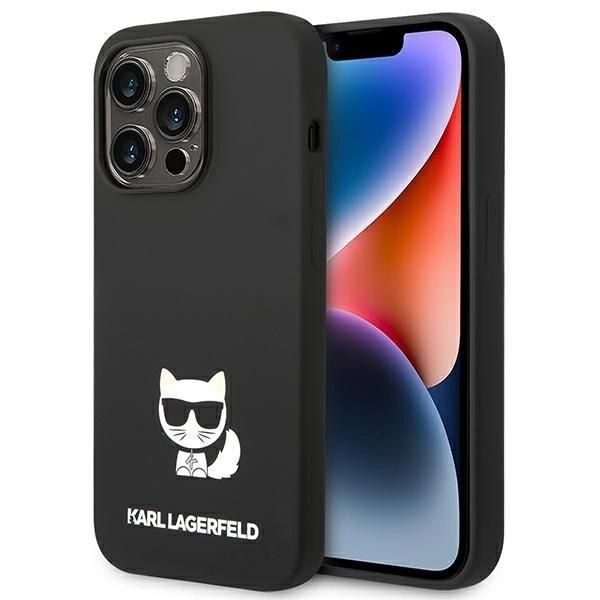 Karl Lagerfeld Klhcp14Xslctbk Custodia Rigida Per Iphone 14 Pro Max 6.7 Corpo In Silicone Nero/Nero Choupette-image