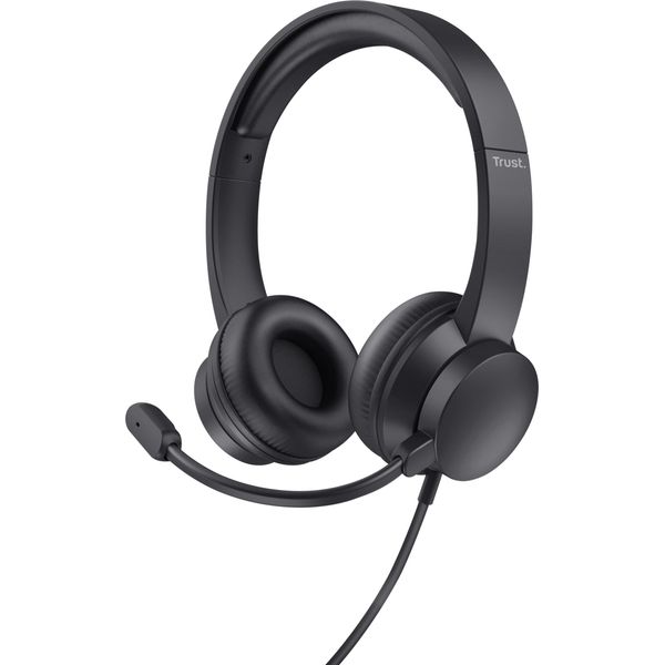 Trust Trust HS-201 Cuffia Cablata Head-Band Office/Call Center Usb Type-A Nero-image