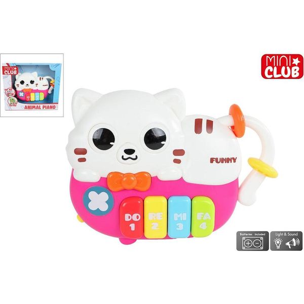 Giocattolo Pianoforte Per Bambini Con Luce E Suono 15Cm Divertimento Musicale-image