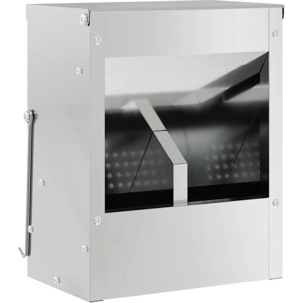 Vidaxl Mangiatoia Per Conigli Argento 20 X 12,5 X 25 Cm Acciaio Zincato-image