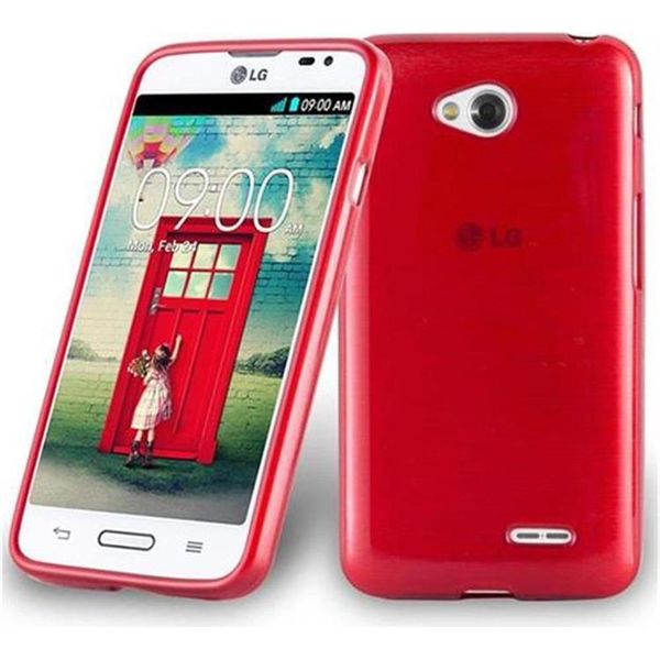 Cadorabo Cover Per Lg L70 (1A Sim) Cover Protettiva In Rosso Cover Protettiva Cover Tpu Silicone Cover-image