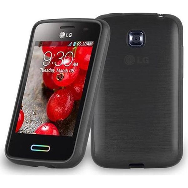 Cadorabo Cover Per Lg L3 Ii (2Nd Sim) Cover Protettiva In Nero Cover Protettiva Cover In Silicone Tpu Cover-image